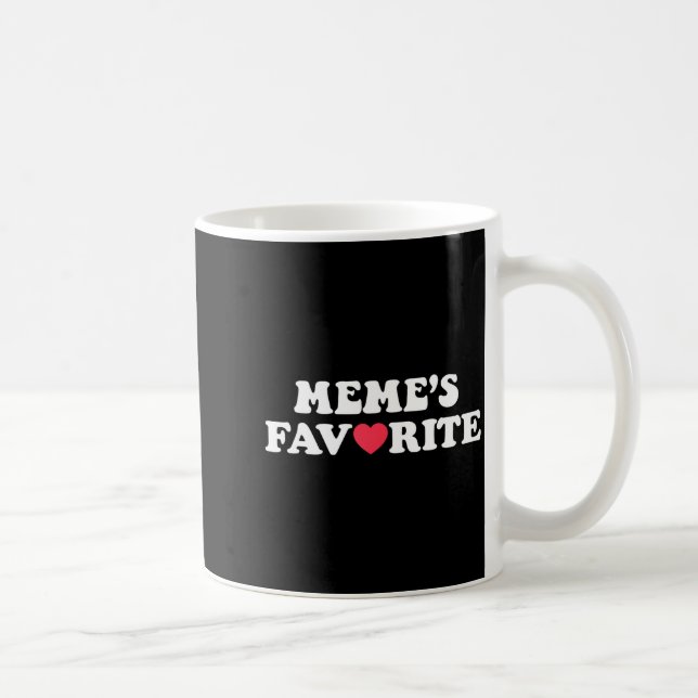 Caneca De Café Filho(a) Favorito(a) do Meme Engraçado Eu Sou Favo (Direita)