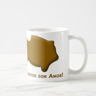 Caneca De Café Filho Amor de Marranitos (Marranitos é o amor)