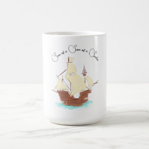 Caneca De Café Filho de um pirata marinheiro