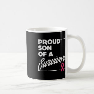 Caneca De Café Filho Do Apoio ao cancer de mama De Sobrevivência