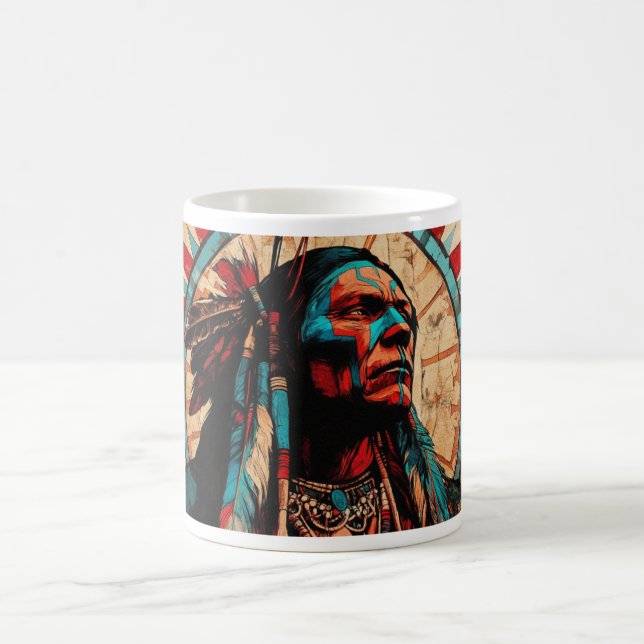 Caneca De Café Filho nativo - Design 1 (Centro)