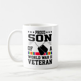 Caneca De Café Filho Orgulhoso Do Veterano Da Segunda Guerra Mund