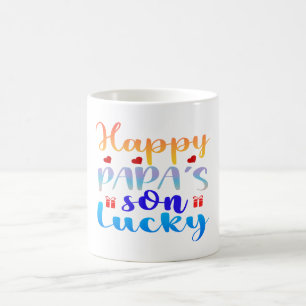 Caneca De Café Filho Sortudo do Papai Feliz