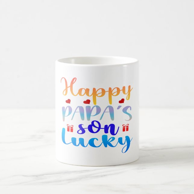Caneca De Café Filho Sortudo do Papai Feliz (Centro)