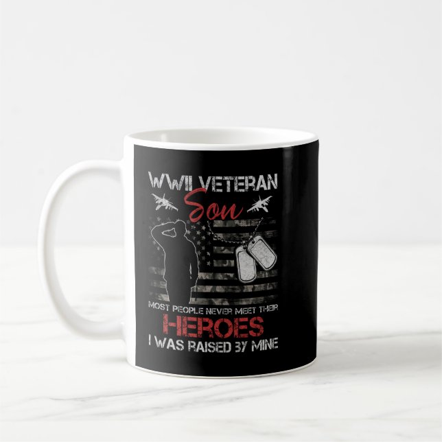 Caneca De Café Filho Veterano do WII A maioria das Pessoas nunca  (Esquerda)