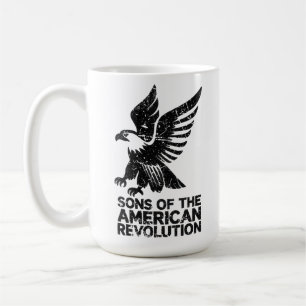 Caneca De Café Filhos da Revolução Americana Descendente de um Pa