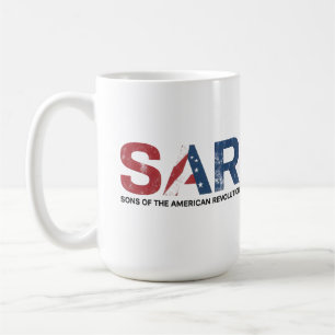 Caneca De Café Filhos da Revolução Americana logotipo vintage dos