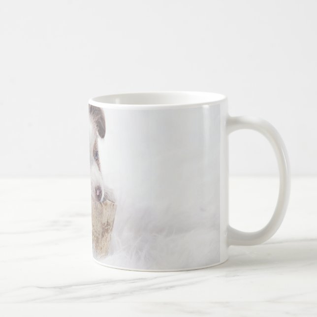Caneca De Café filhote aussie merle vermelho (Direita)