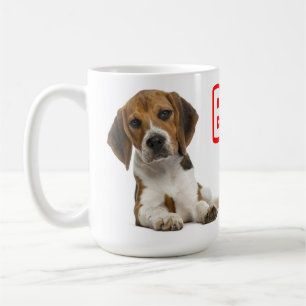 Caneca De Café Filhote de Beagle - Amor Vermelho