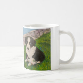 Caneca De Café Filhote de cachorro azul