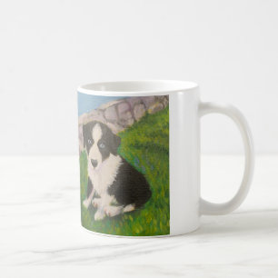 Caneca De Café Filhote de cachorro azul