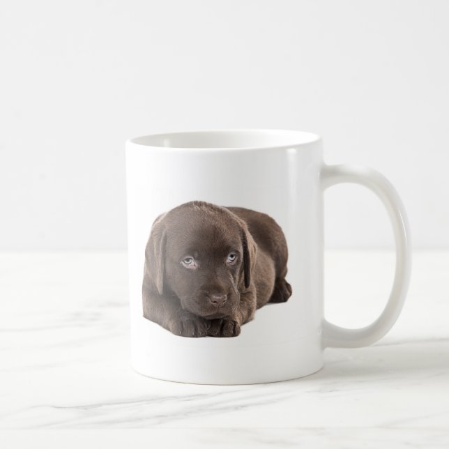 Caneca De Café Filhote de cachorro bonito de Labrador do (Direita)