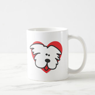 Caneca De Café Filhote de cachorro branco
