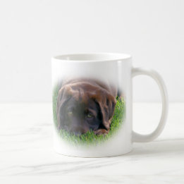 Caneca De Café Filhote de cachorro do laboratório do chocolate