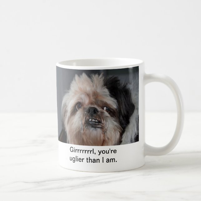 Caneca De Café Filhote de cachorro feio (Direita)