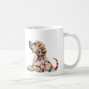 Caneca De Café Filhote de cachorro fofo esperando por um petisco
