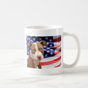 Caneca De Café Filhote de Pitbull americano