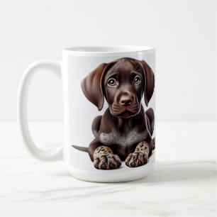 Caneca De Café Filhote de Pointer Alemão