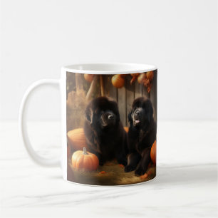 Caneca De Café Filhote de Terra Nova Outono Delícia Abóbora
