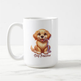 Caneca De Café Filhote Dourado Feliz