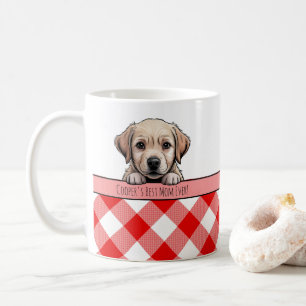 Caneca De Café Filhote Labrador Fofo Melhor Mãe de Cachorro Xadre