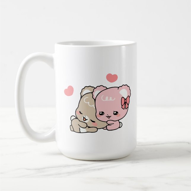 Caneca De Café filhotes de açúcar fofo (Esquerda)
