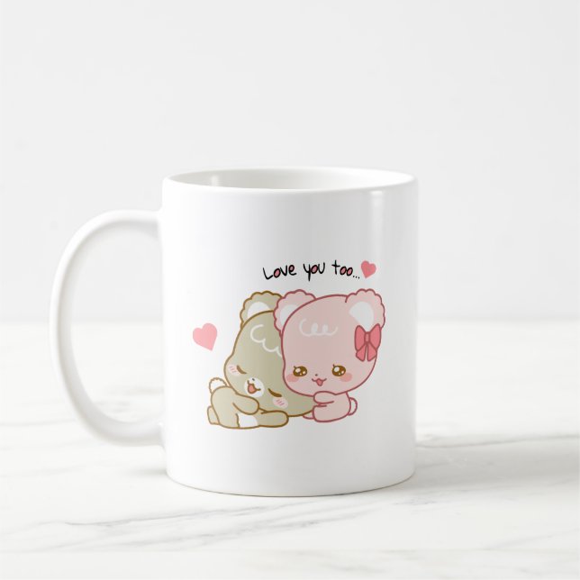 Caneca De Café filhotes de açúcar fofo (Esquerda)