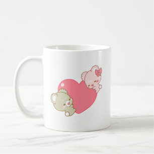 Caneca De Café filhotes de açúcar fofo abraços amor