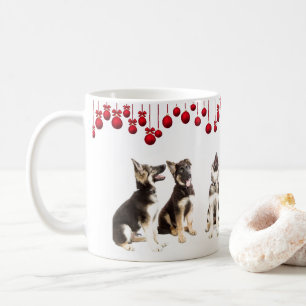 Caneca De Café Filhotes de cachorro do german shepherd e