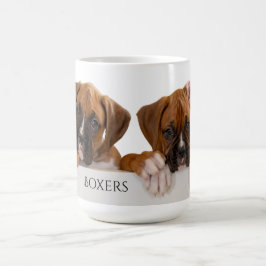 Caneca De Café Filhotes de cachorro do pugilista
