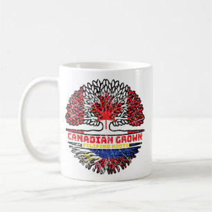 Caneca De Café Filipinas Filipino Canadá Árvores do Canadá Fl