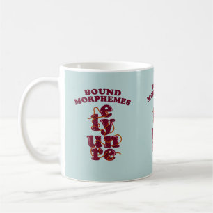 Caneca De Café Filmagem de Morphemes Vinculados Ensinando Inglês