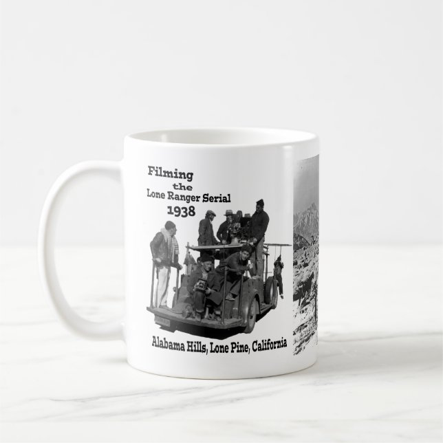 Caneca De Café Filmando o 'Lone Ranger Serial' 1936 (Esquerda)