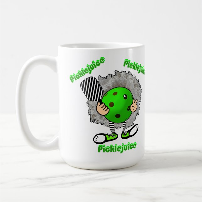 Caneca De Café Filme de picleball no Dia das Bruxas de Pickleball (Esquerda)