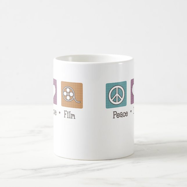 Caneca De Café Filme do amor da paz (Centro)