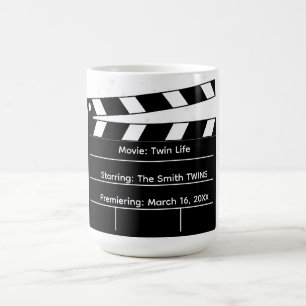 Caneca De Café Filme Premiere: Anúncio de Gravidez Gêmea Bonita