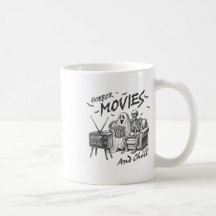 Caneca De Café Filmes De Horror E O Halloween De Chill Era O Gráf