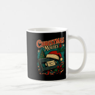 Caneca De Café Filmes de Natal Chill Retro Vhs Férias Nostalgia