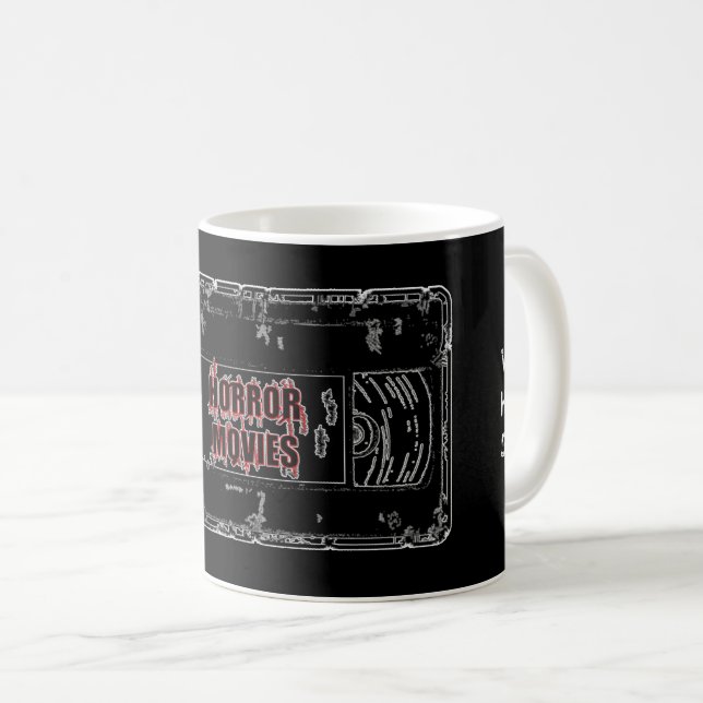Caneca De Café Filmes de terror - (Frente Esquerda)