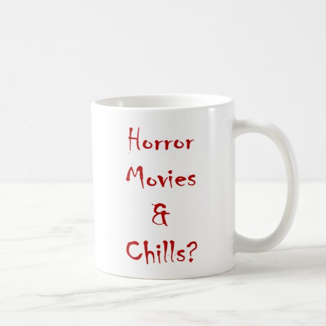 Caneca De Café Filmes de Terror & Arrepores? (Direita)