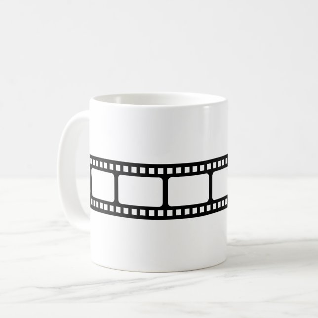 Caneca De Café Filmstrip Movie Reel Novelty (Frente Esquerda)