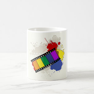 Caneca De Café Filmstrip Mug Colorida