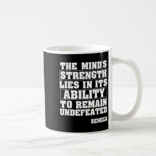 Caneca De Café Filosofia Estática de Cotação Motivacional Seneca