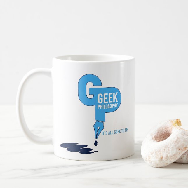 Caneca de Café Filosofia Geek (Com Donut)