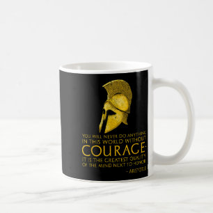 Caneca De Café Filosofia Motivacional Grega - Aristóteles Cita So