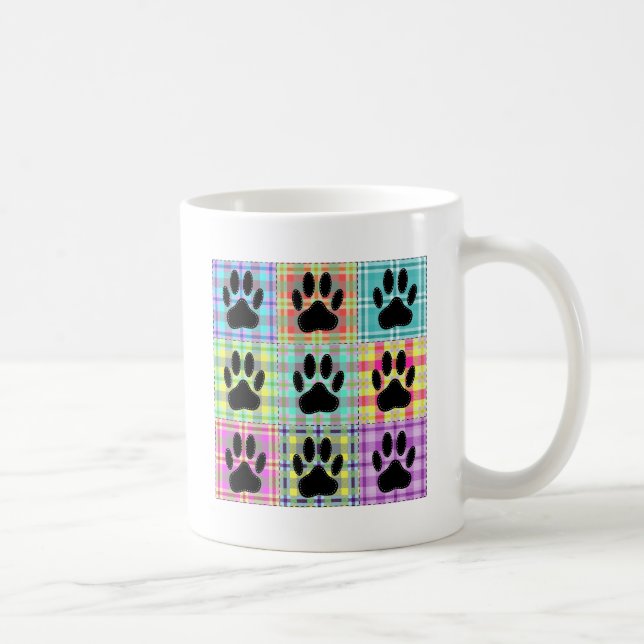 Caneca De Café Filtro de Pata de Cães (Direita)