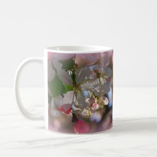 Caneca De Café Fim-acima da flor da ameixa (Esquerda)