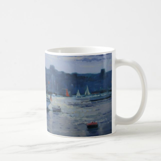 Caneca De Café Fim da tarde amarrado dos iate (Direita)