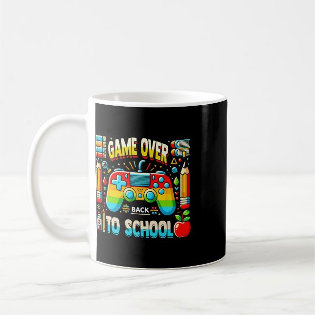 Caneca De Café Fim de Jogo Ck Para Escola Arco-íris Divertido Jog (Esquerda)