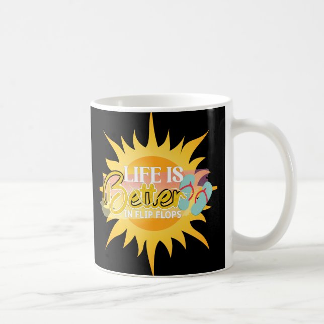 Caneca De Café Fim de Semana de Chinelos de Verão (Direita)